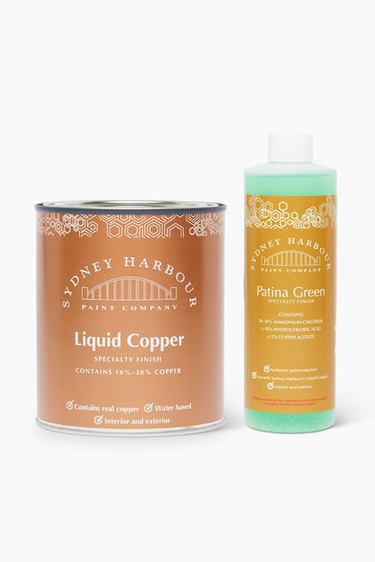 1-Pint Liquid Copper &amp; 250ml Patina Green Bundle