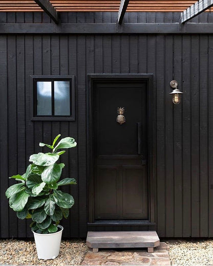 Sydney Harbour Paint Company Palm Beach Black is a water-based, colourfast black stain for most timber types.