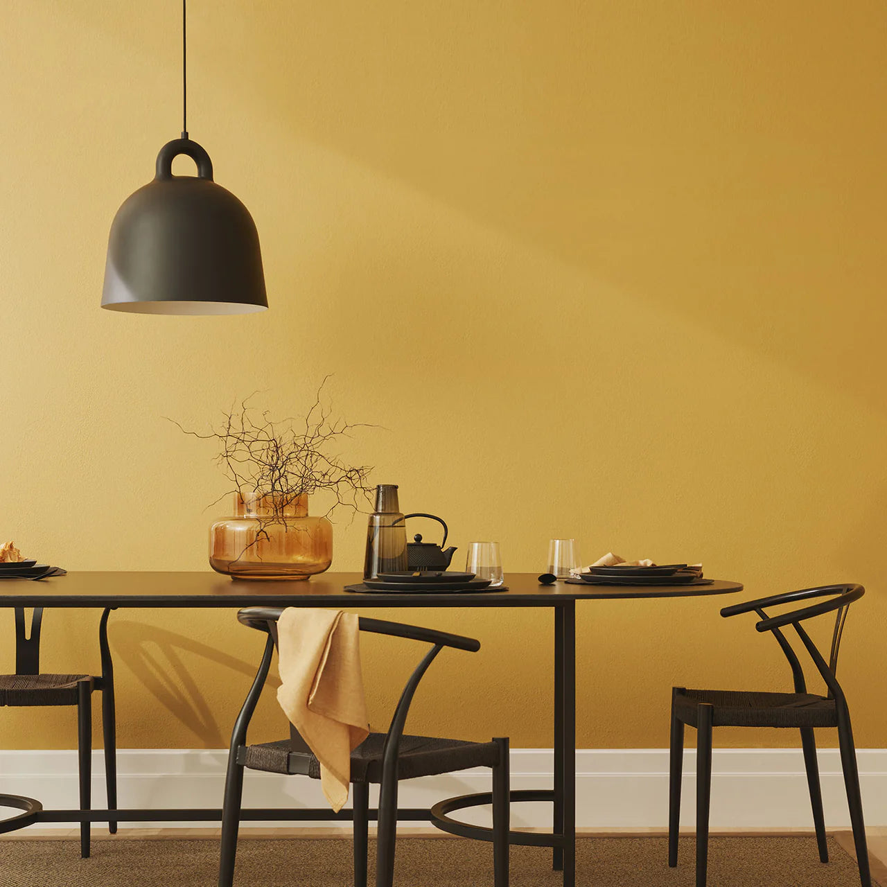 Sundance in Eggshell Acrylic  A true rich turmeric that creates a dramatic tonal statement.  OCHRES, YELLOWS AND ORANGES